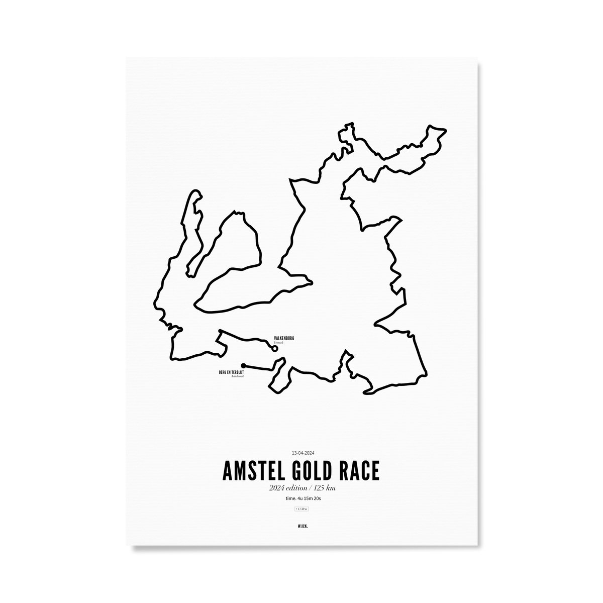 Poster of Amstel Gold Race 2024 - 125km | WIJCK.